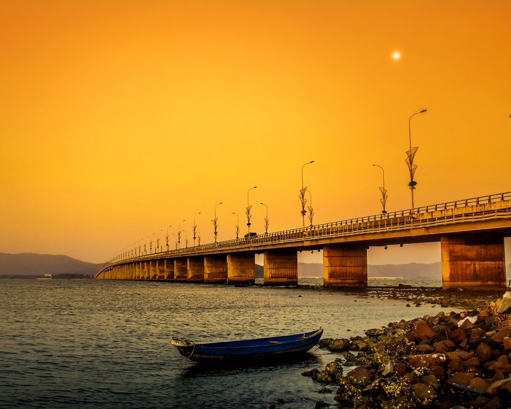Tour Du Lịch Quy Nhơn 1 Ngày | Kỳ Co - Eo Gió | Bình Định Cầu Thị Nại | Greenmilestravel.com cau-thi-nai