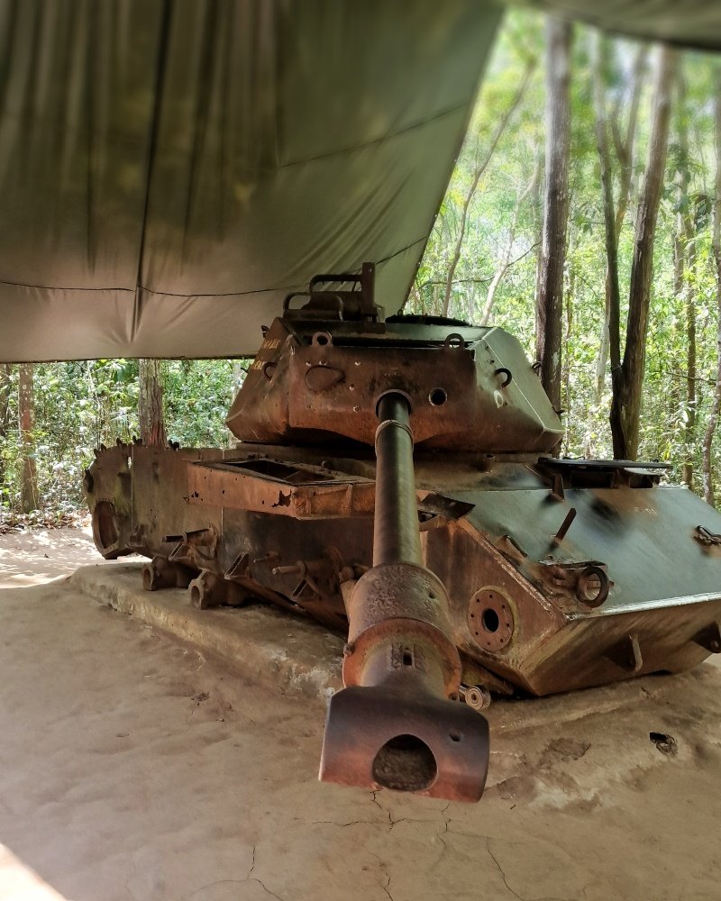 Cao Dai Temple & Cu Chi Tunnel Tour | Ho Chi Minh City 700000 | Vietnam Ben Dinh Tank M41 | Greenmilestravel.com cao-dai-temple-cu-chi-tunnel-tour-ho-chi-minh-city-700000-vietnam-ben-dinh-tank-m41